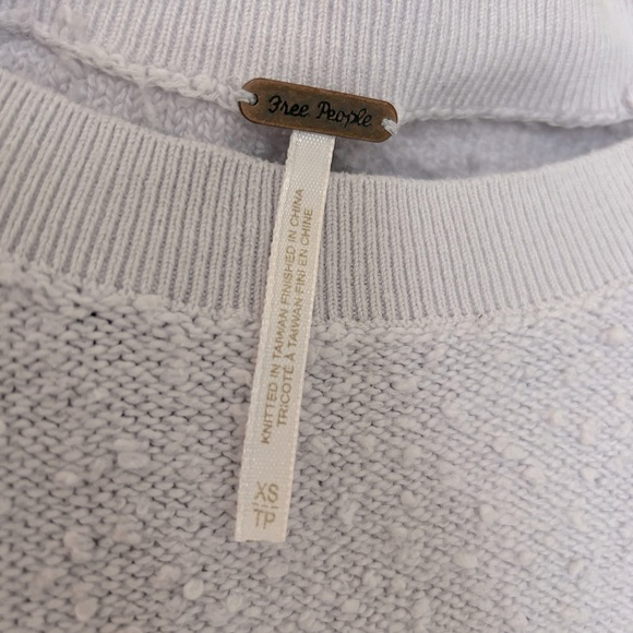 EUC Free People Found My Friend Boucle Lilac Pullover sweater xs - Picture 5 of 7